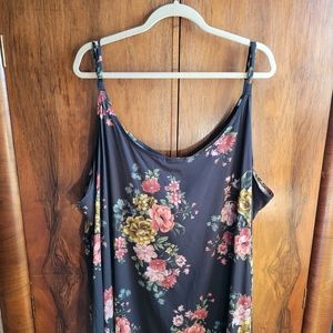 TORRID Blk/Floral adjustable strap Camisole Sz 6/6X/30